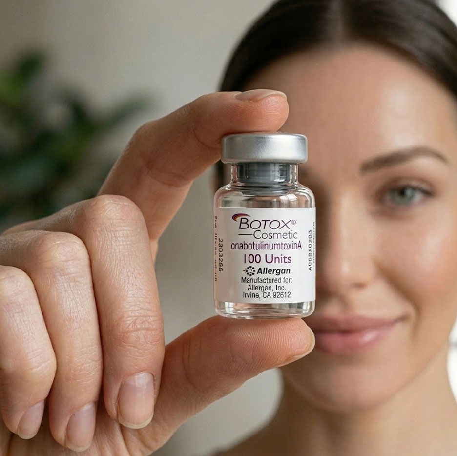 Holding viles Botox® Allegan